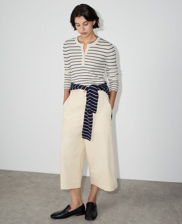 Corduroy culottes U300 natural