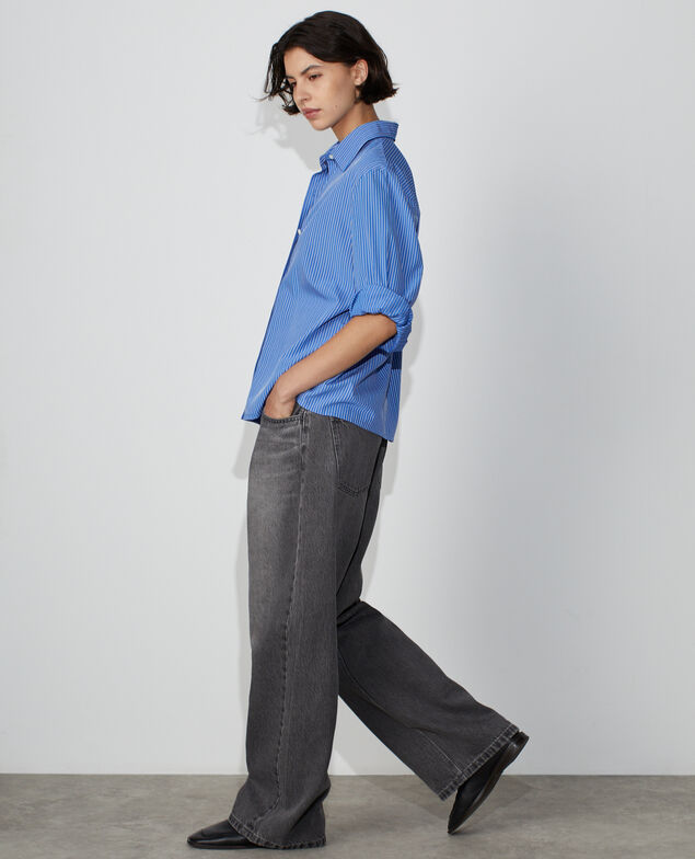 MAX Wide Straight Jeans M051 mid gray