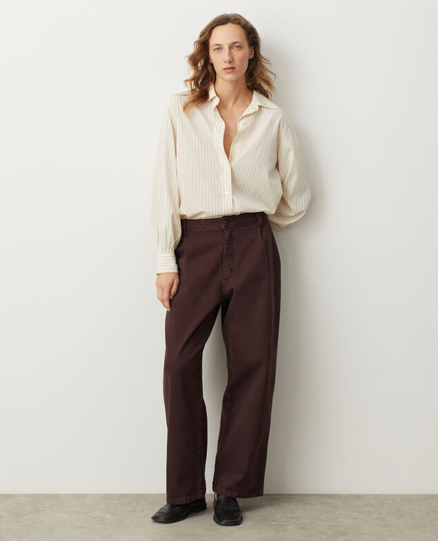 Jean baggy BILLIE M190 rouge noir