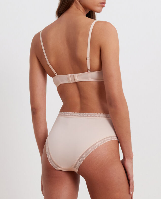 Culotte taille haute Harmonie Beige poudre