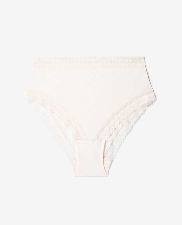 Culotte taille haute Harmonie Blanc rose