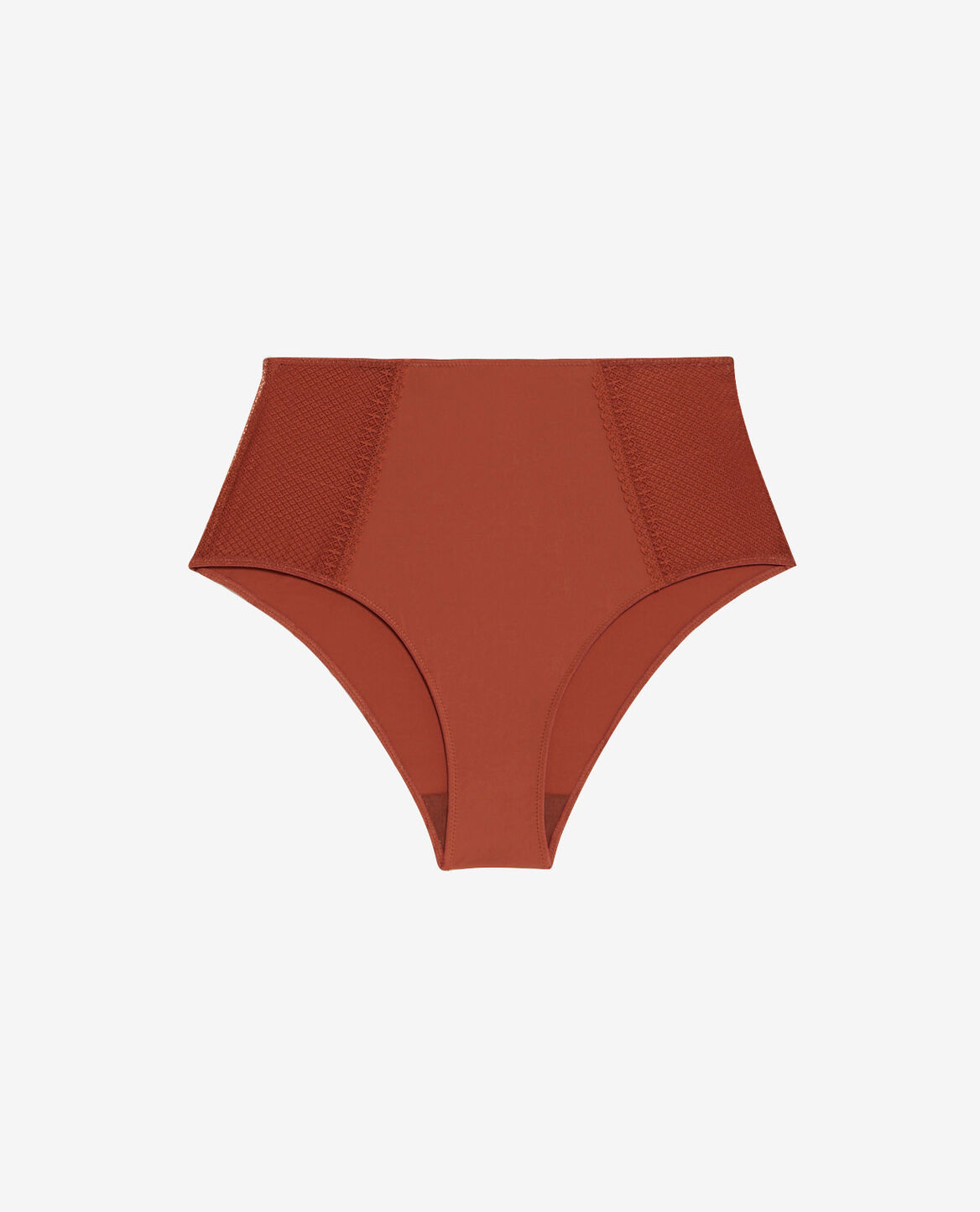 High-waisted briefs Daily feminin Cinnamon brown