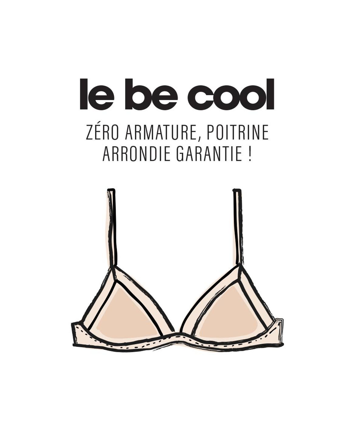 Wireless padde bra INFINIMENT - THE BE COOL Infiniment - the be cool Beige latte