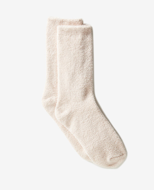 Chaussettes Fleece Blanc rose