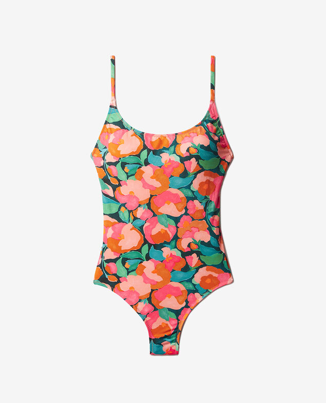 Maillot de bain une pi&egrave;ce ARCHIPEL Archipel Pivoine bleu canard