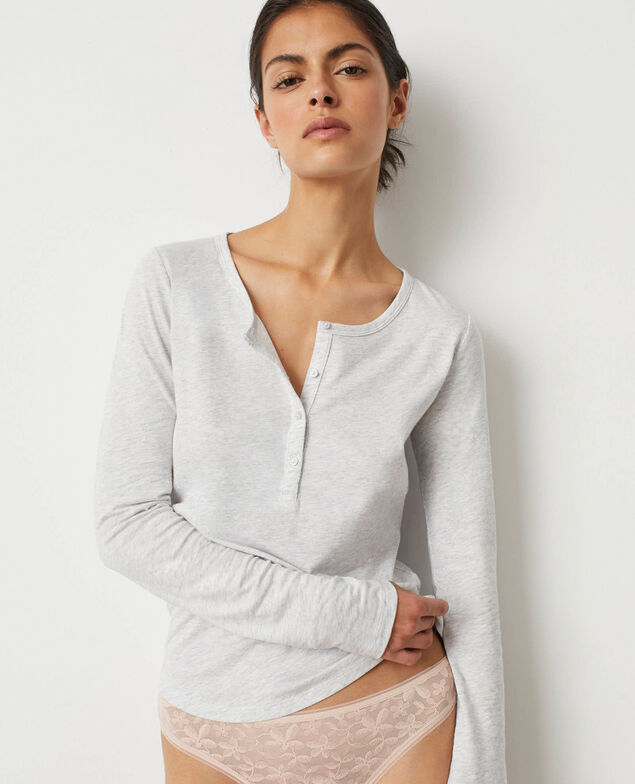 T-shirt manches longues ESSENTIEL Essentiel Gris perle