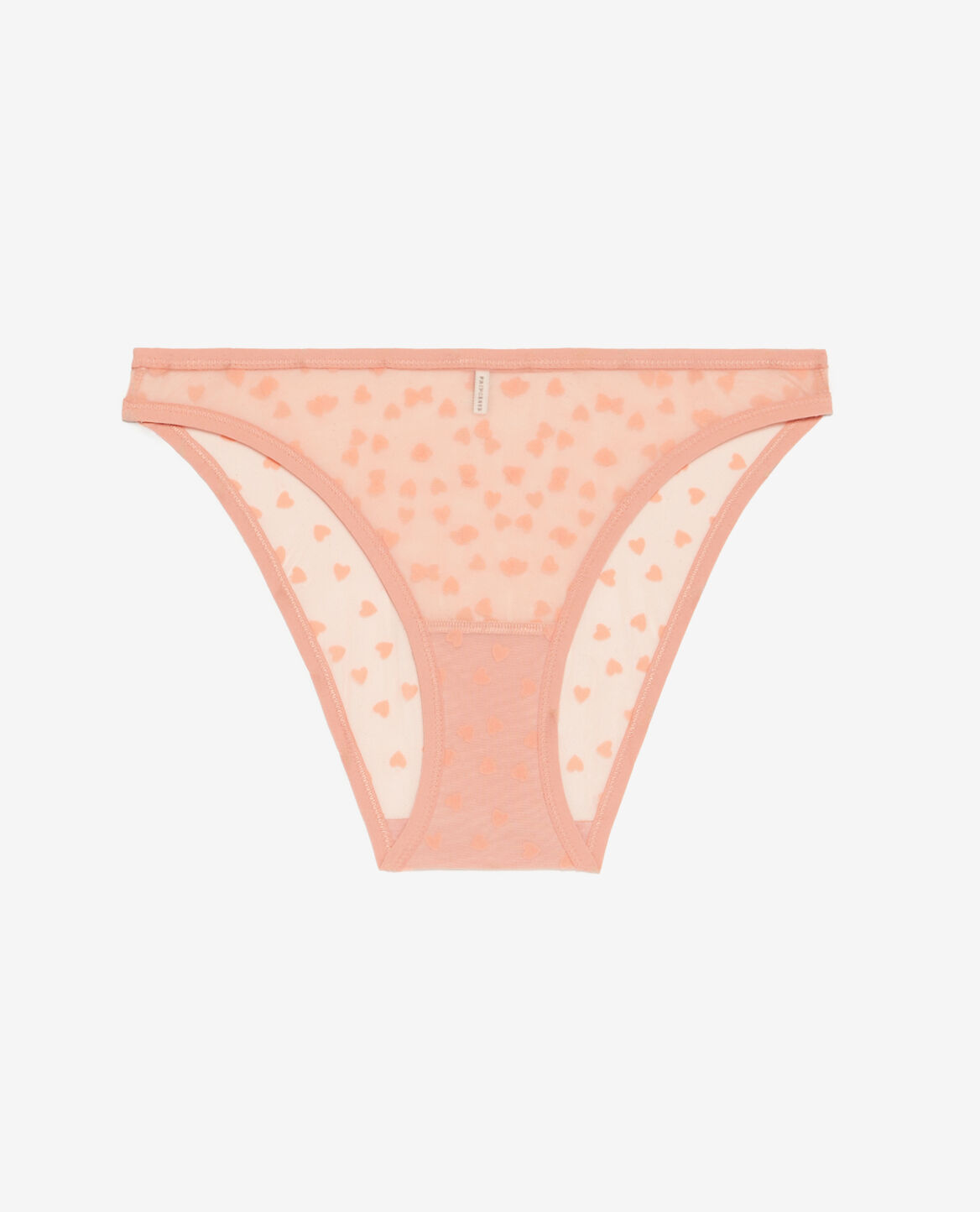 Culotte taille basse Cheri tulle floque Rose toucan