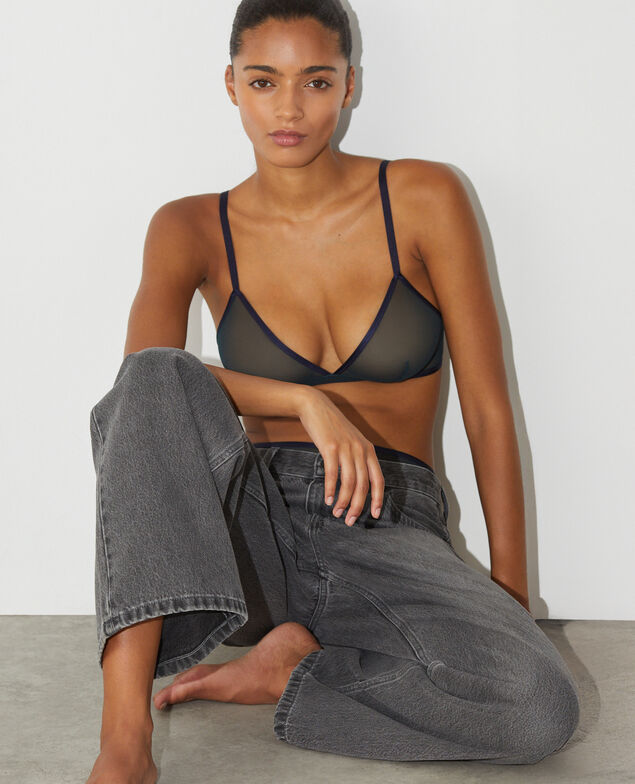 Soutien-gorge sans armatures CHERI TULLE BICOLORE Cheri tulle bicolore Bico scarab navy