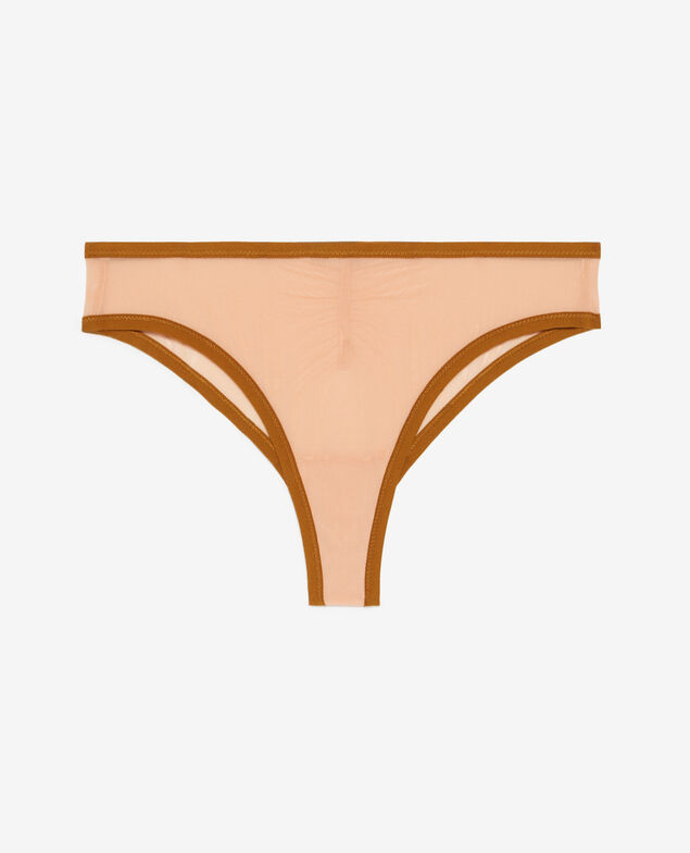 Tanga Cheri tulle Orange tapenade