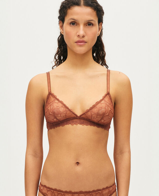 Soft cup bra CHERI  FLORAL Cheri  floral Espresso
