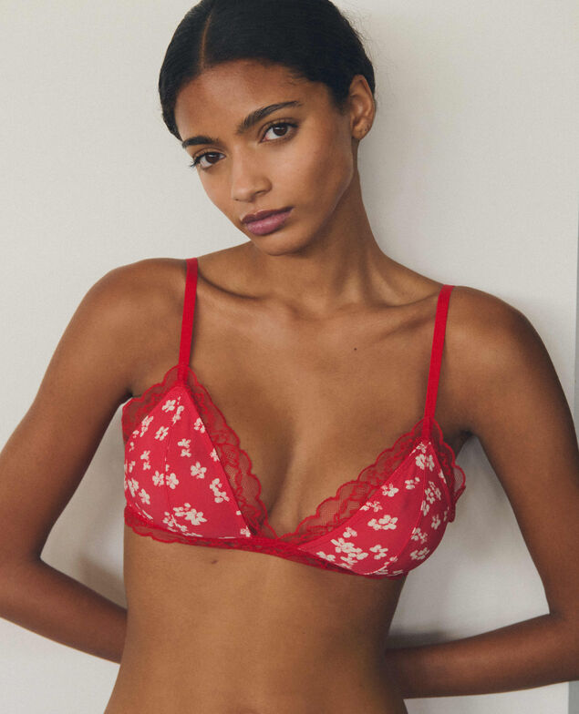 Soft cup bra CHERI MICRO DENTELLE Cheri micro dentelle Cherry racing red