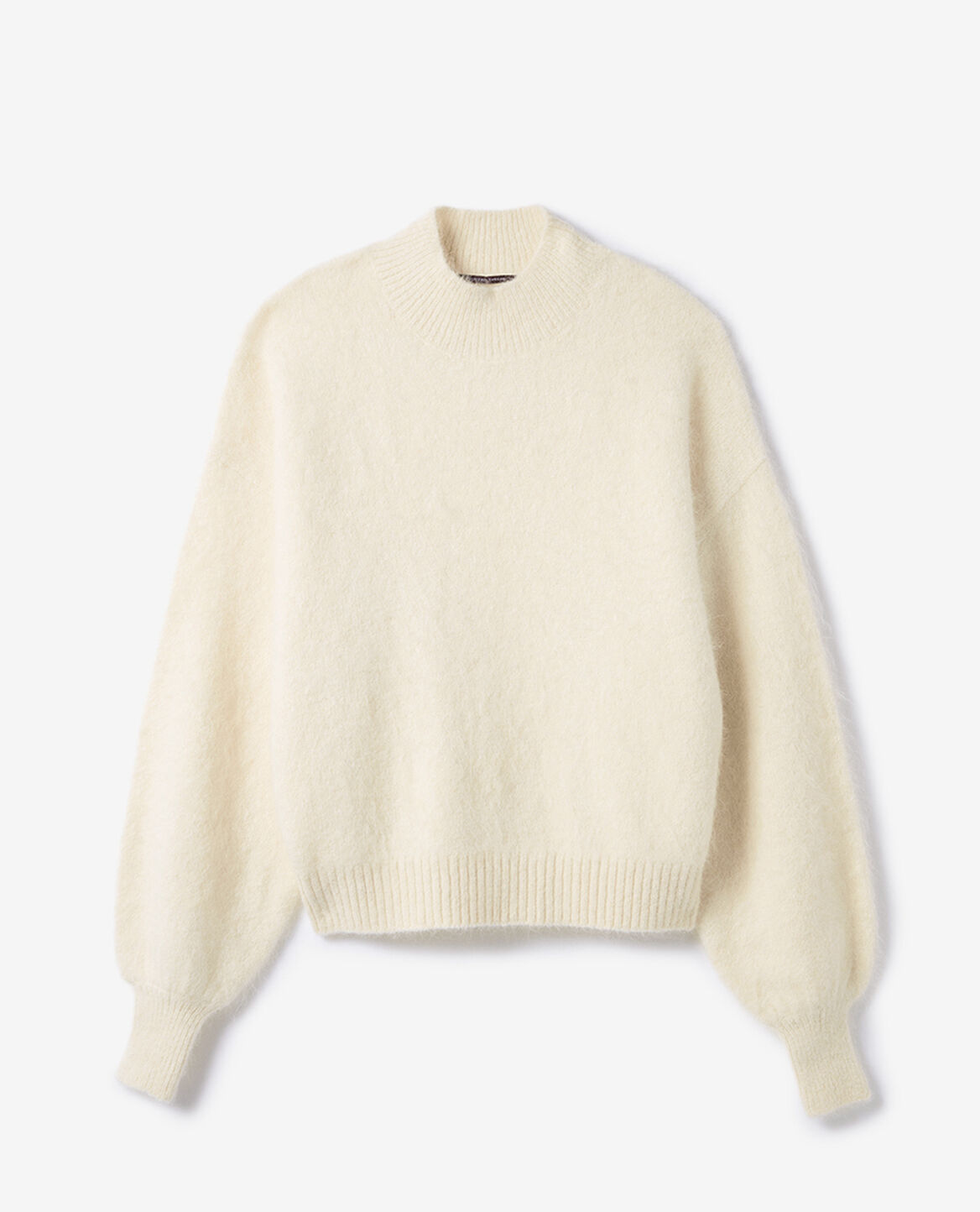 Pull Equipment En Laine Alpaga Ivoire Rayures Noires - Taille XS, Neuf Avec étiquette, Manches Longues Col Rond