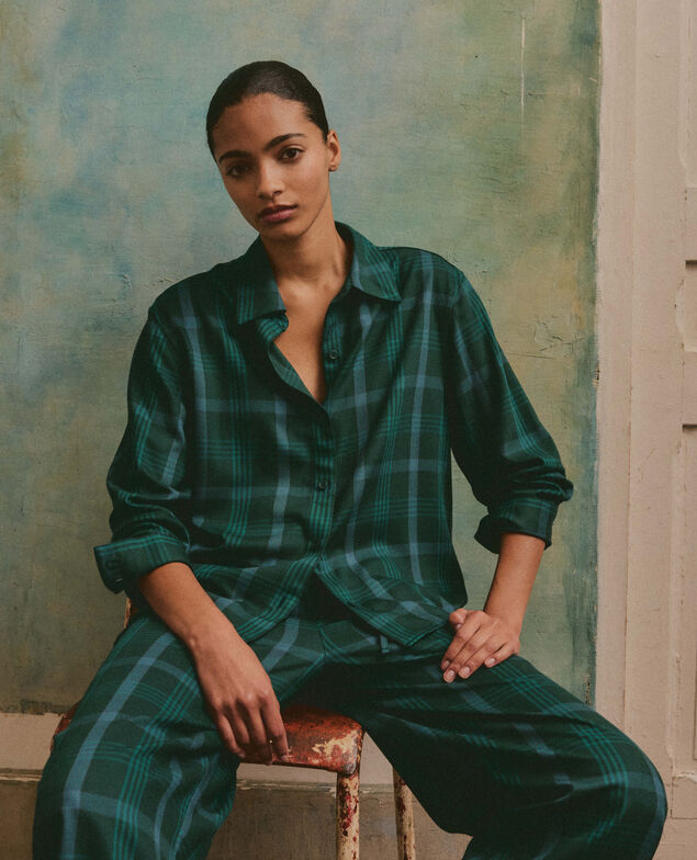 Set de pyjama DREAM Dream Big check green