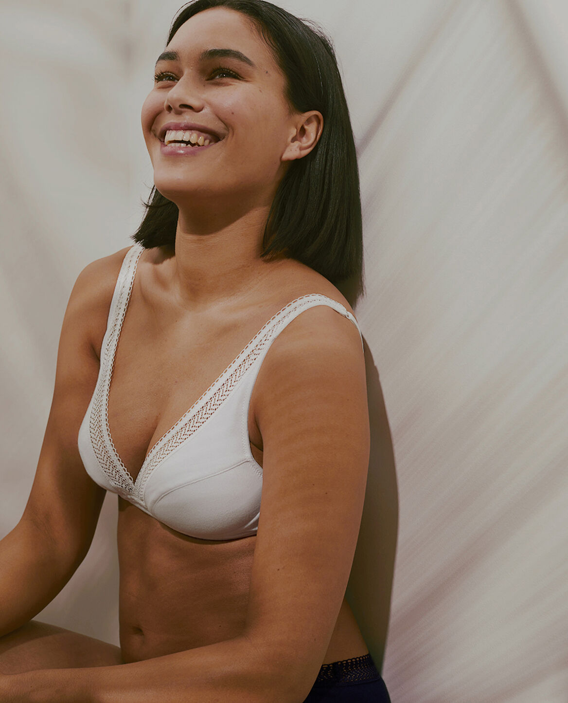 Soft cup bra COTON Coton White