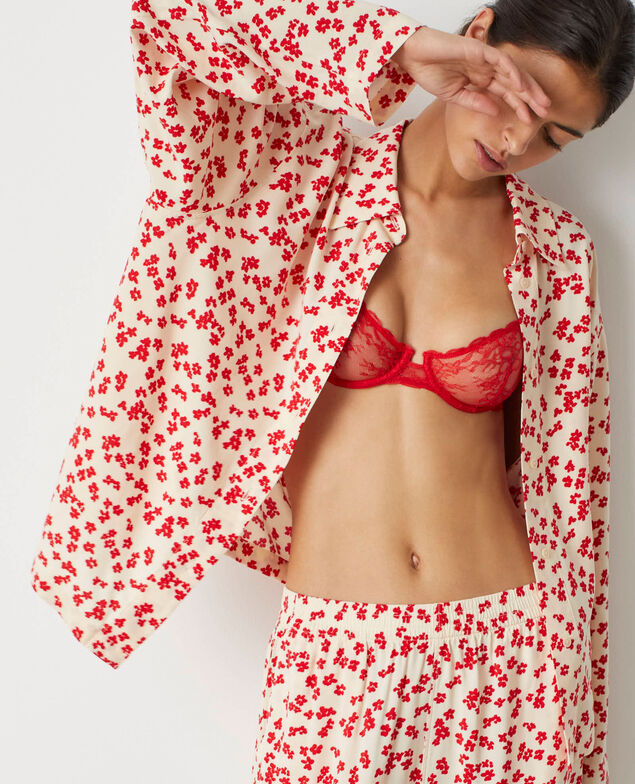 Short-sleeved shirt RELAX PRINT Relax print Cherry shortbread