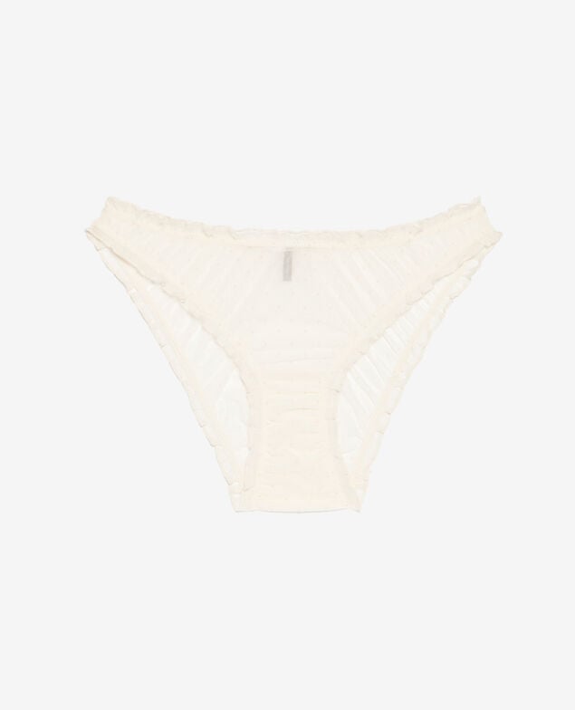 Culotte taille basse CHERI TULLE FLOQUE Cheri tulle floque Blanc rose