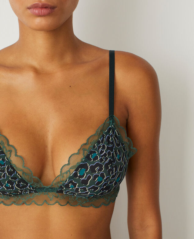 Soutien-gorge sans armatures CHERI MICRO DENTELLE Cheri micro dentelle Leopard scarab