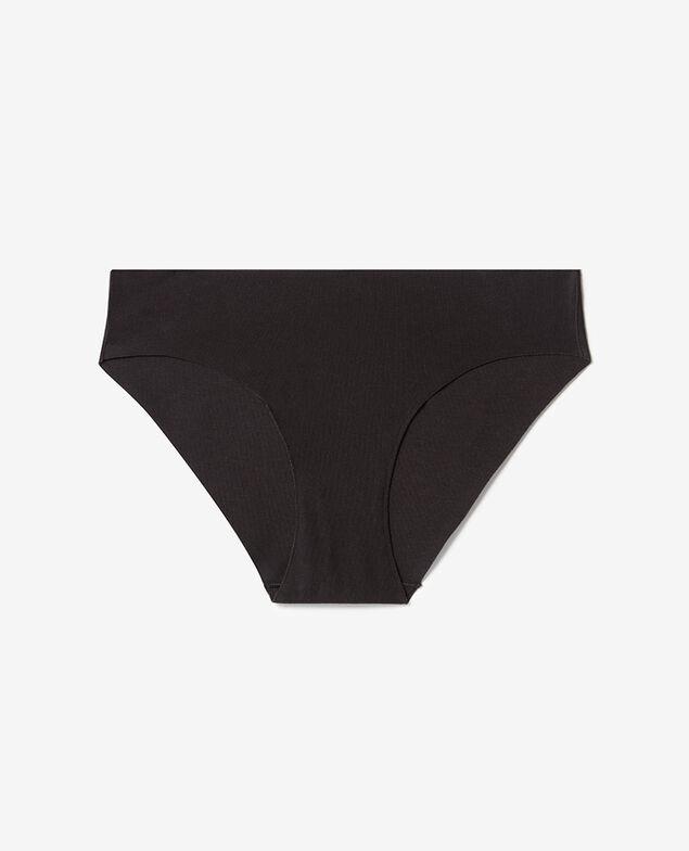 Culotte taille basse Coton Noir