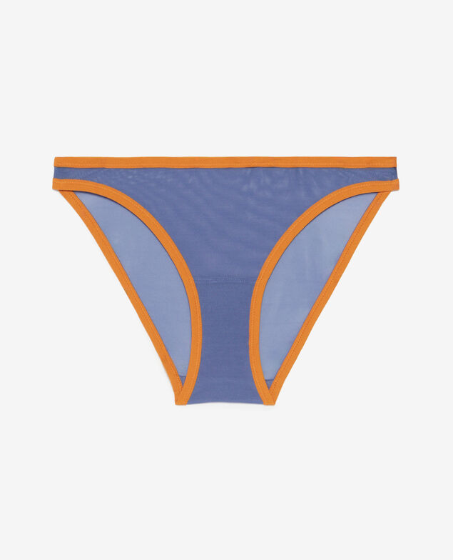 Culotte taille basse Cheri tulle Bleu curry