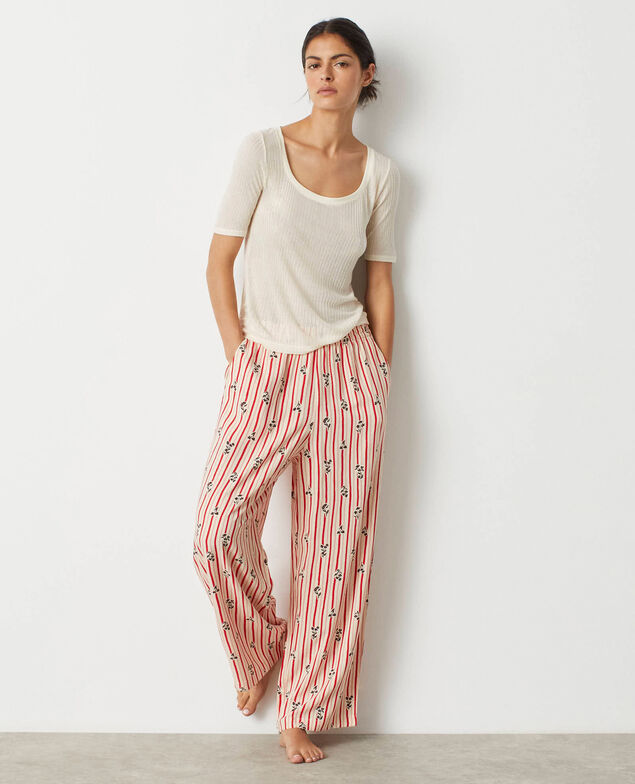 Trousers RELAX PRINT Relax print Amina shortbread