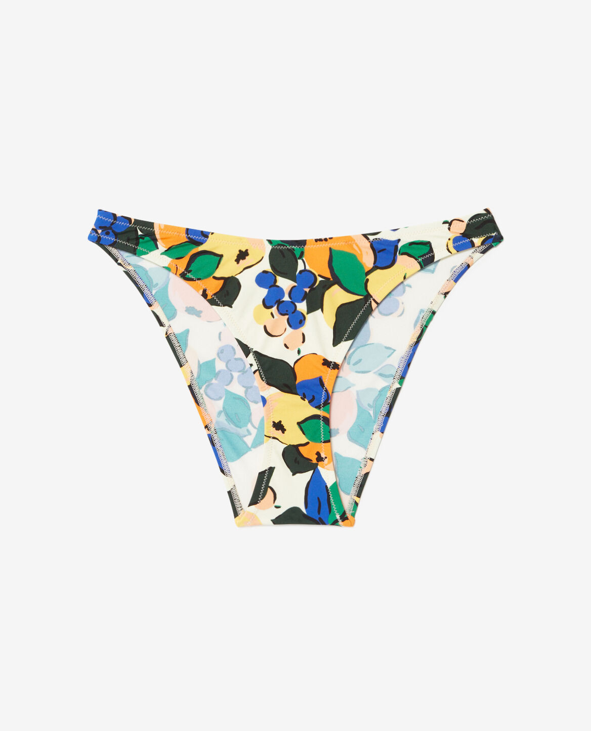 Culotte de bain taille basse Archipel Fruit grappe orange