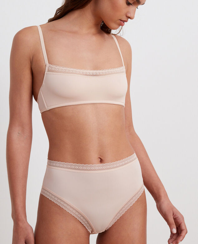 Culotte taille haute Harmonie Beige poudre
