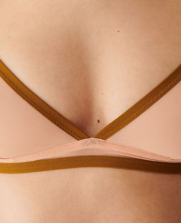 Soutien-gorge sans armatures Cheri tulle Orange tapenade