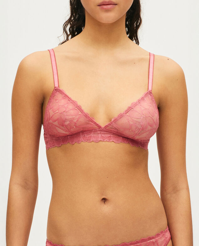Soft cup bra CHERI  FLORAL Cheri  floral Vieux rose