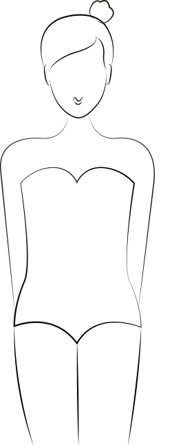 Maillot de bain morphologie O, silhouette sablier