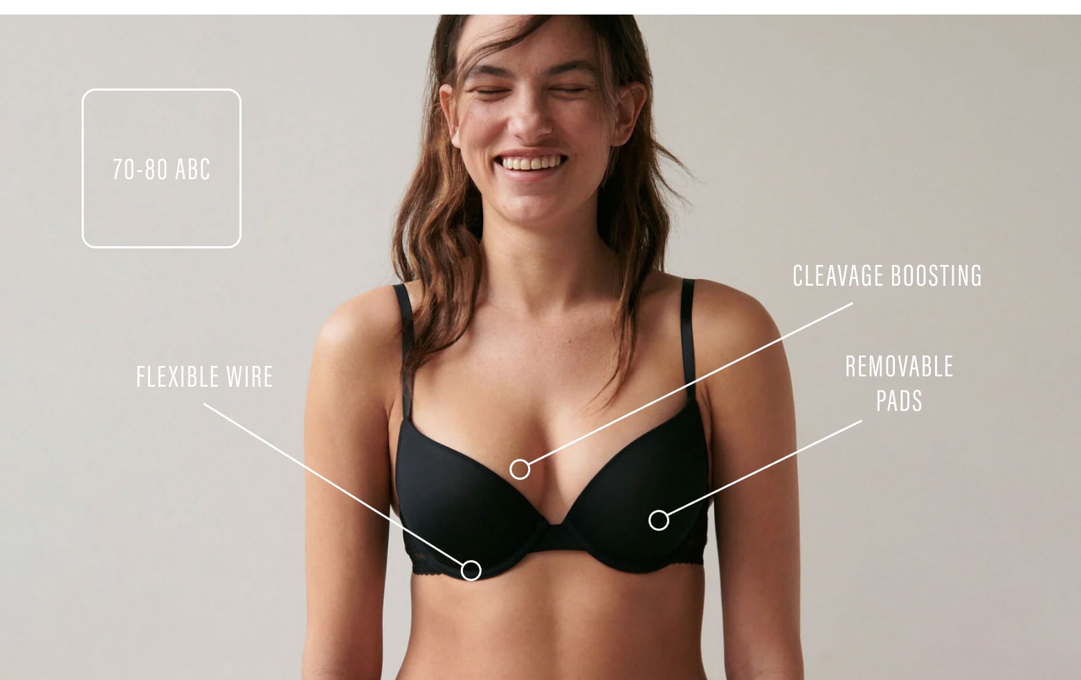 Michelle Push Up Bra B60 Nude main image 1