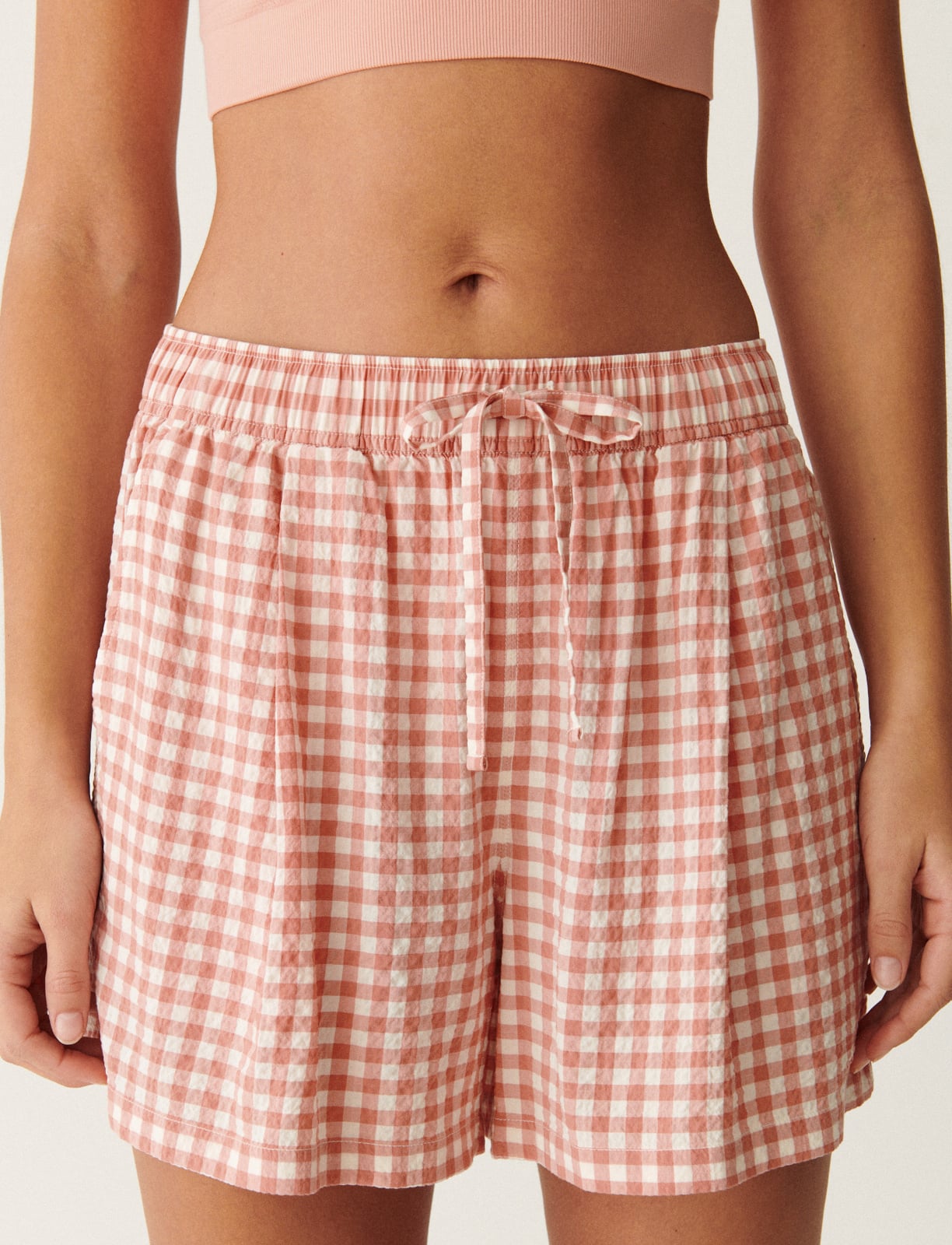 Shorts RELAX MAX COLLAB pink gingham | Princesse tam.tam